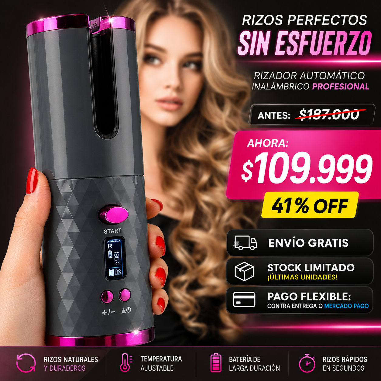 🔥 El Rizador Automático que Lo Hace Todo