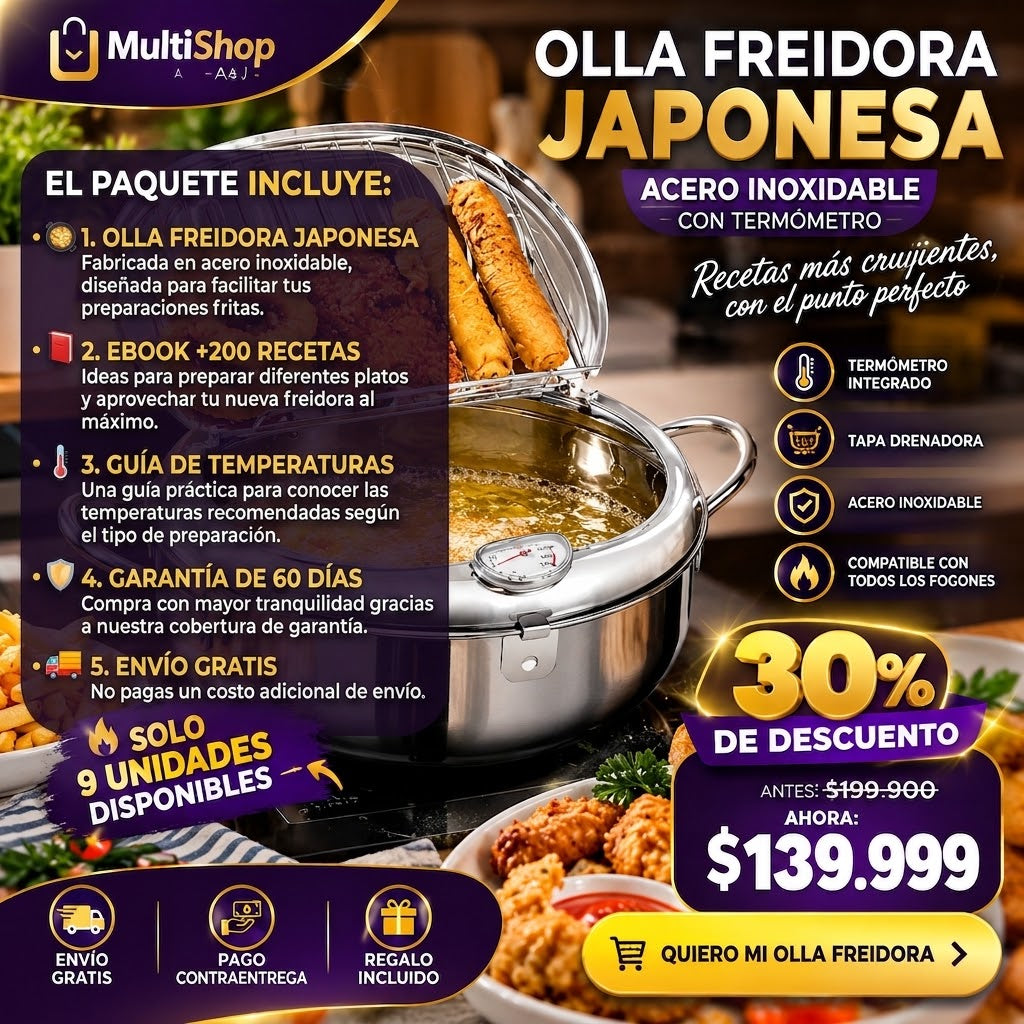 ¡FRÍE MÁS FÁCIL, MÁS CRUJIENTE Y CON MAYOR CONTROL!