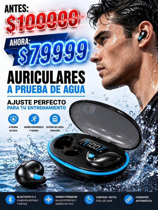 ¡AUDIFONOS QUE NI SE SIENTEN! Y SABES? RESISTEN EL AGUA!!😯