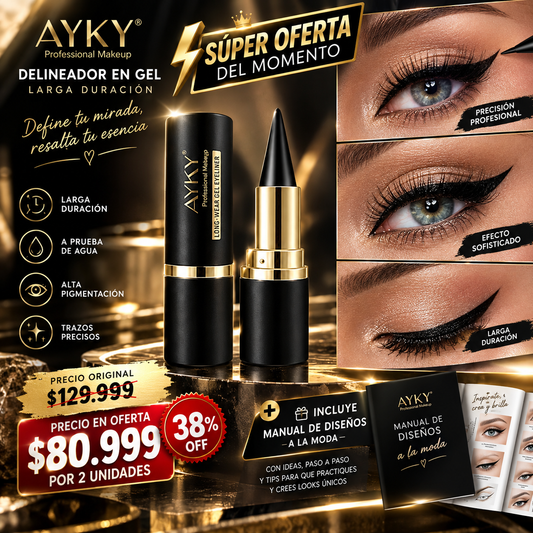 ¿Cansada de que tu delineador de gel se borre? 😩 ¡Luce una mirada duradera con nuestro delineador en gel! ✨👁️